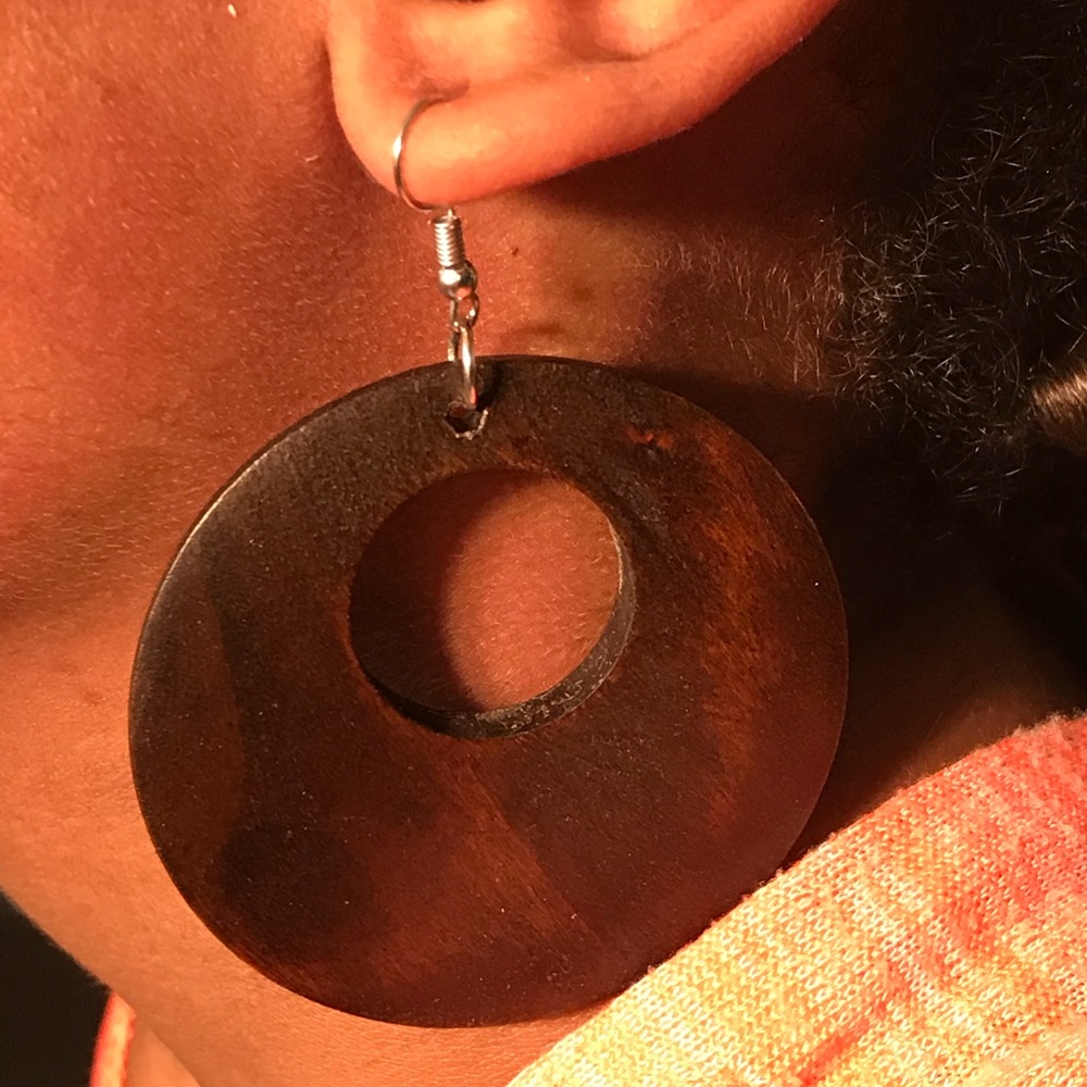 Wooden earrings